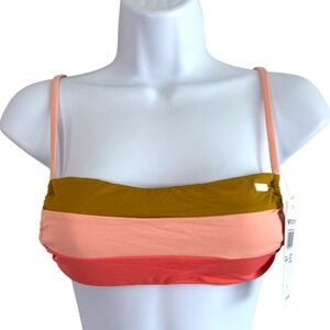 Roxy Bonus‎ Babe Bandeau Bikini Top Size S Beach Festival Vacation Spring Break